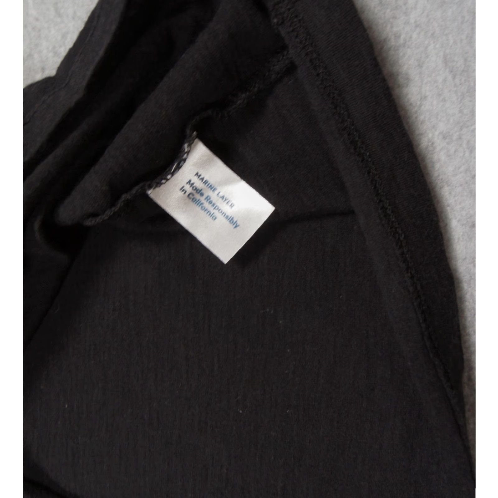 Marine Layer Marine Layer T-Shirt Womens XS Black V-Neck Relaxed Oversized Tee - Casual All Seasons Size XS / US 0-2 / IT 36-38 - 5 Thumbnail