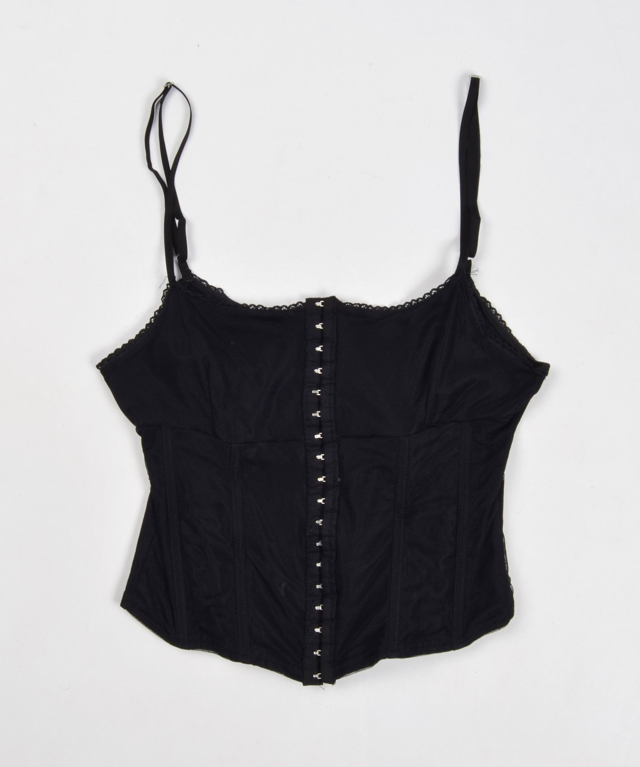 Vintage Vintage Clockhouse Goth Grunge Mesh Corset Cami Top Size S / US 4 / IT 40 - 3 Thumbnail