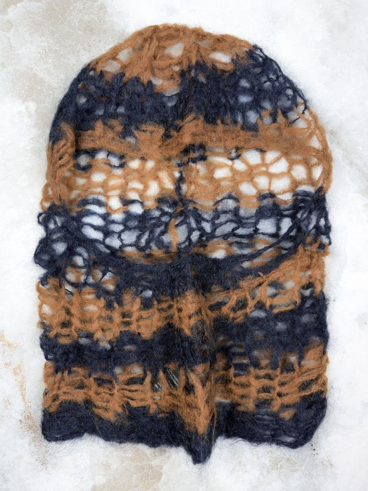 Raf Simons AW20 Raf Simons Mohair Knit Balaclava Face Mask Orange Size ONE SIZE - 3 Thumbnail