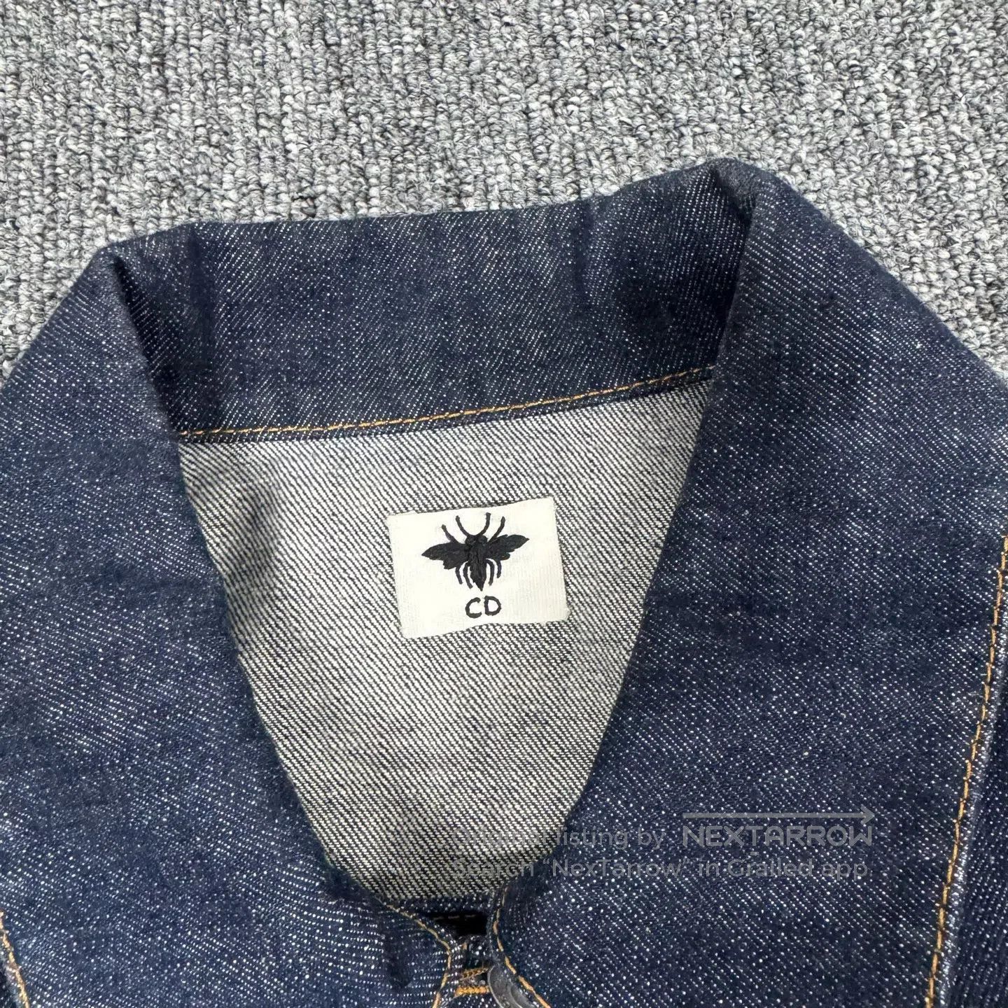 Dior Dior size 34 Little bee embroidery; denim workwear jacket| Size S / US 4 / IT 40 - 6 Thumbnail