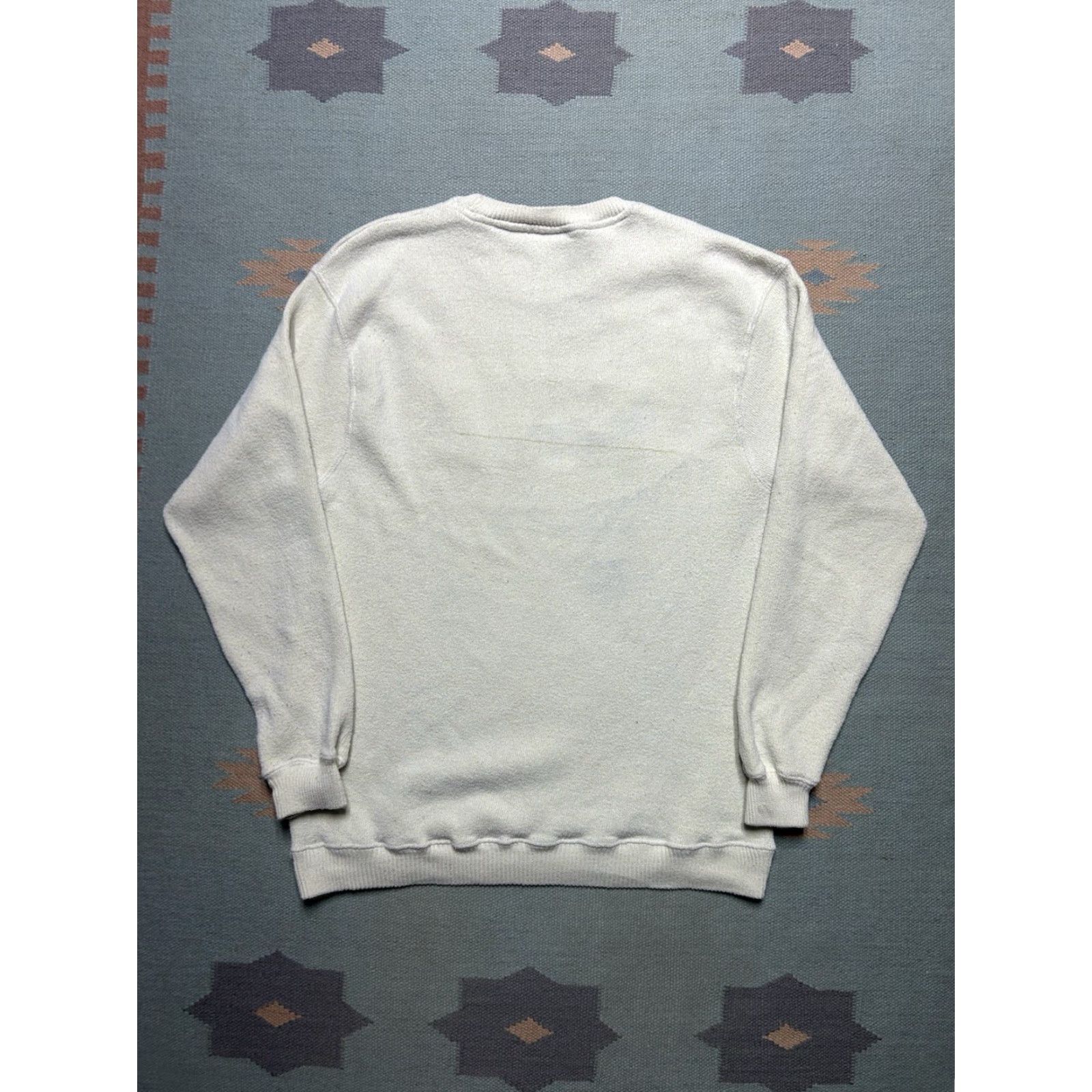 Vintage VINTAGE Sweatshirt Men Pullover Beach Florida Madera Beach White L Long Ocean Beach Shirt Mens Size US L / EU 52-54 / 3 - 6 Thumbnail
