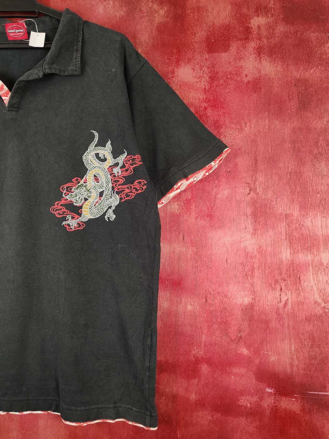 Japanese Brand Mind Game Black Dragon Short Sleeve T-shirts #S2305 Size US L / EU 52-54 / 3 - 12 Thumbnail