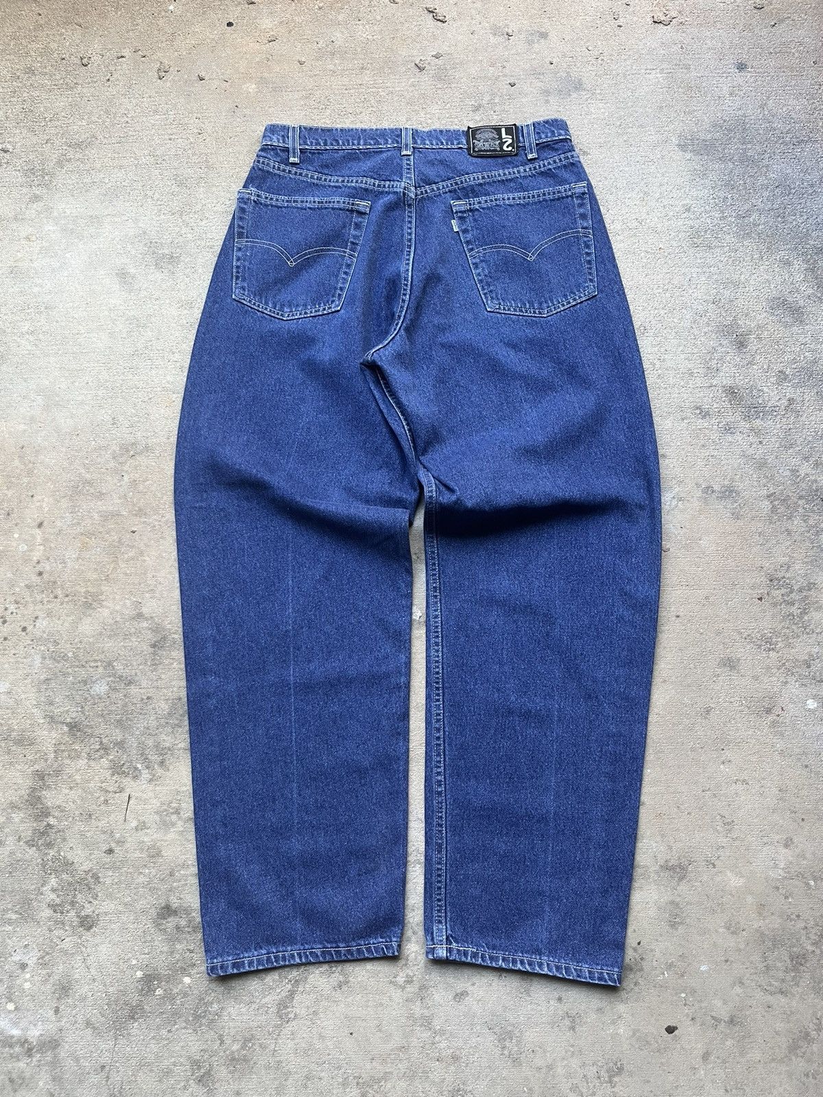 Levi's Vintage 90s Levis L2 Jnco Style Baggy Denim Skater Jeans Size US 34 / EU 50 - 2 Thumbnail