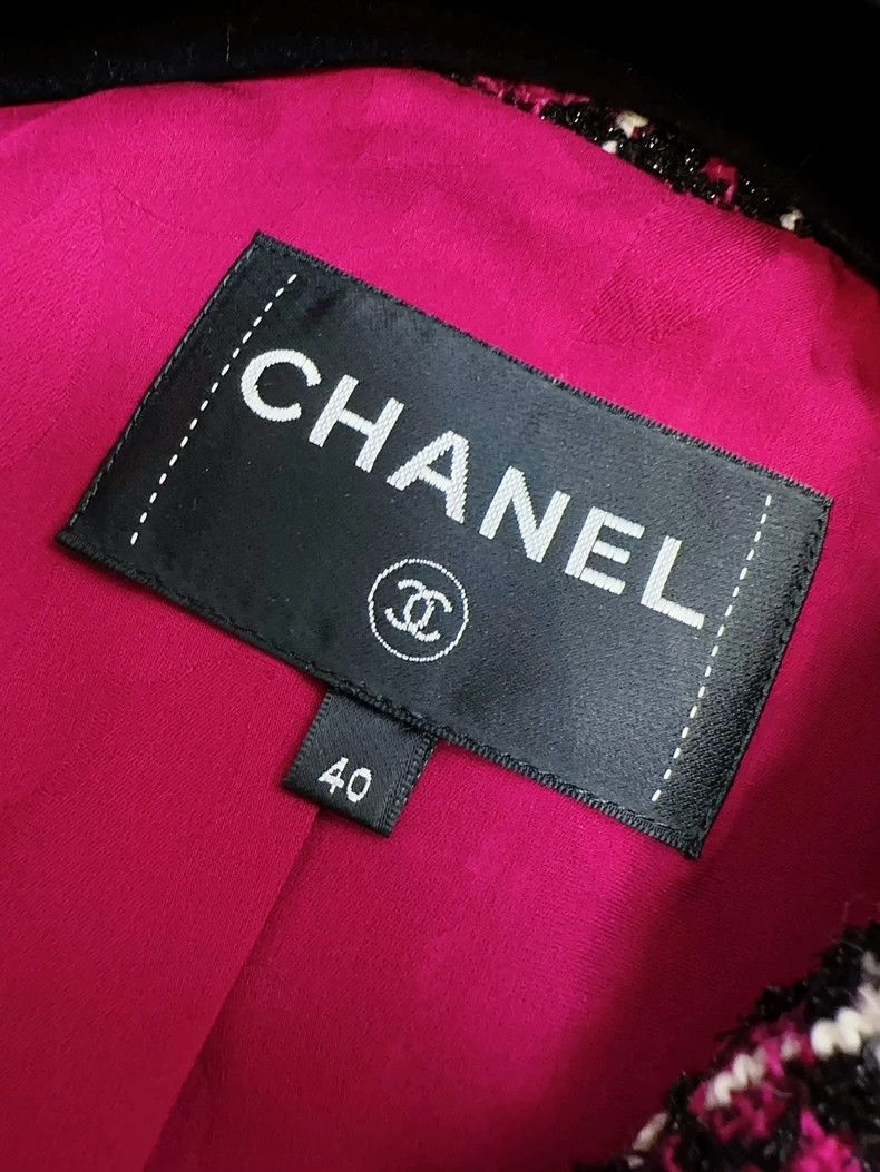 Chanel Chanel 23K autumn and winter purple plaid fake two-piece c Size S / US 4 / IT 40 - 7 Thumbnail