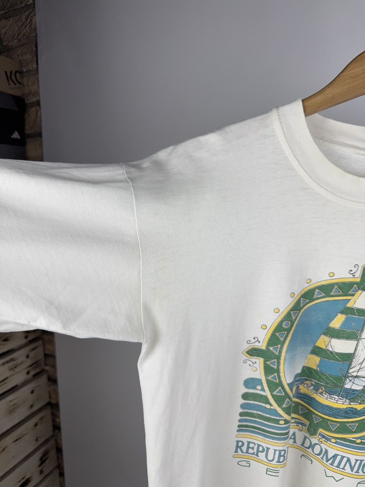 Other Vintage 90s Dominican Republic Getaway Tee Sailboat Print Size US M / EU 48-50 / 2 - 4 Thumbnail
