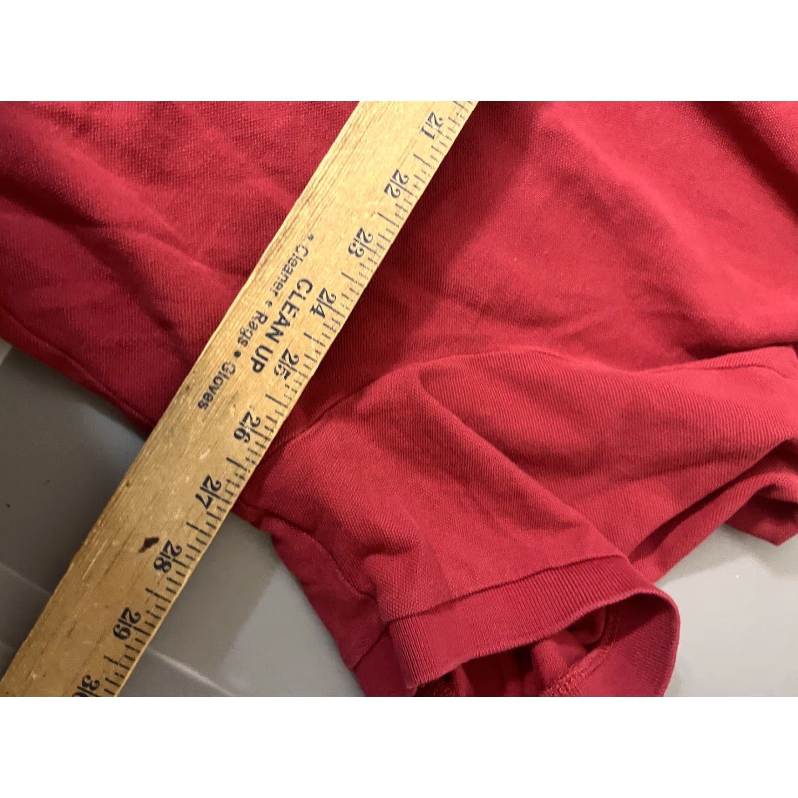 Eddie Bauer VINTAGE Eddie Bauer Polo Mens 3XL Tall Made in Solid Red Distressed 3XLT Size US XXL / EU 58 / 5 - 5 Thumbnail