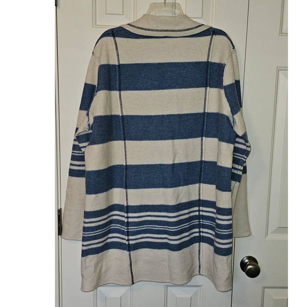 Free People New FREE PEOPLE We The Free Acadia Cardi WOOL $368 XS/S Blue Size S / US 4 / IT 40 - 5 Thumbnail