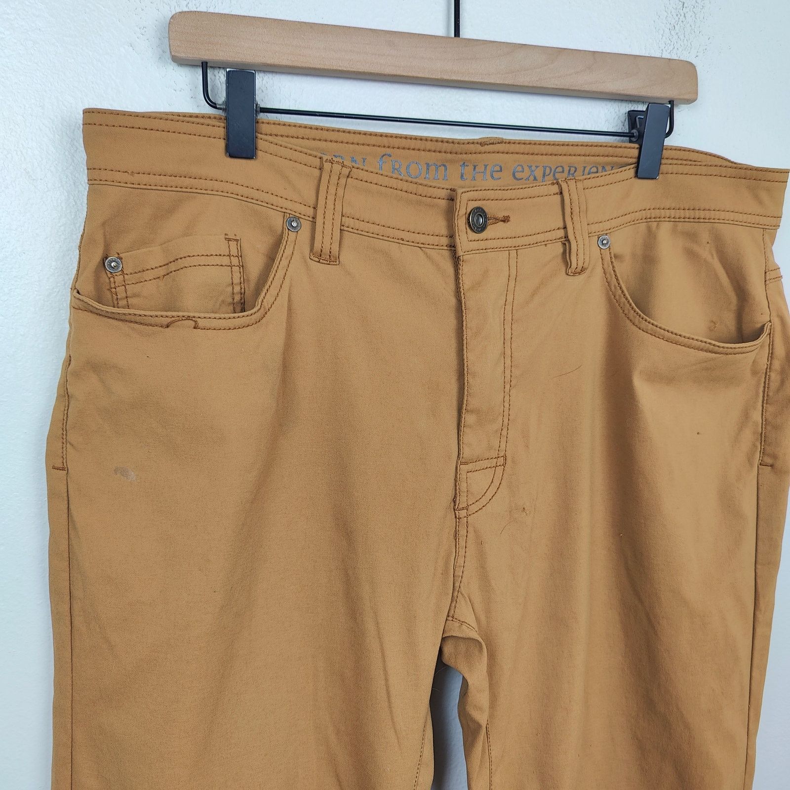 Prana Prana Brion Pants Mens 36x32 Sepia Brown Tan Outdoors Size US 36 / EU 52 - 2 Thumbnail