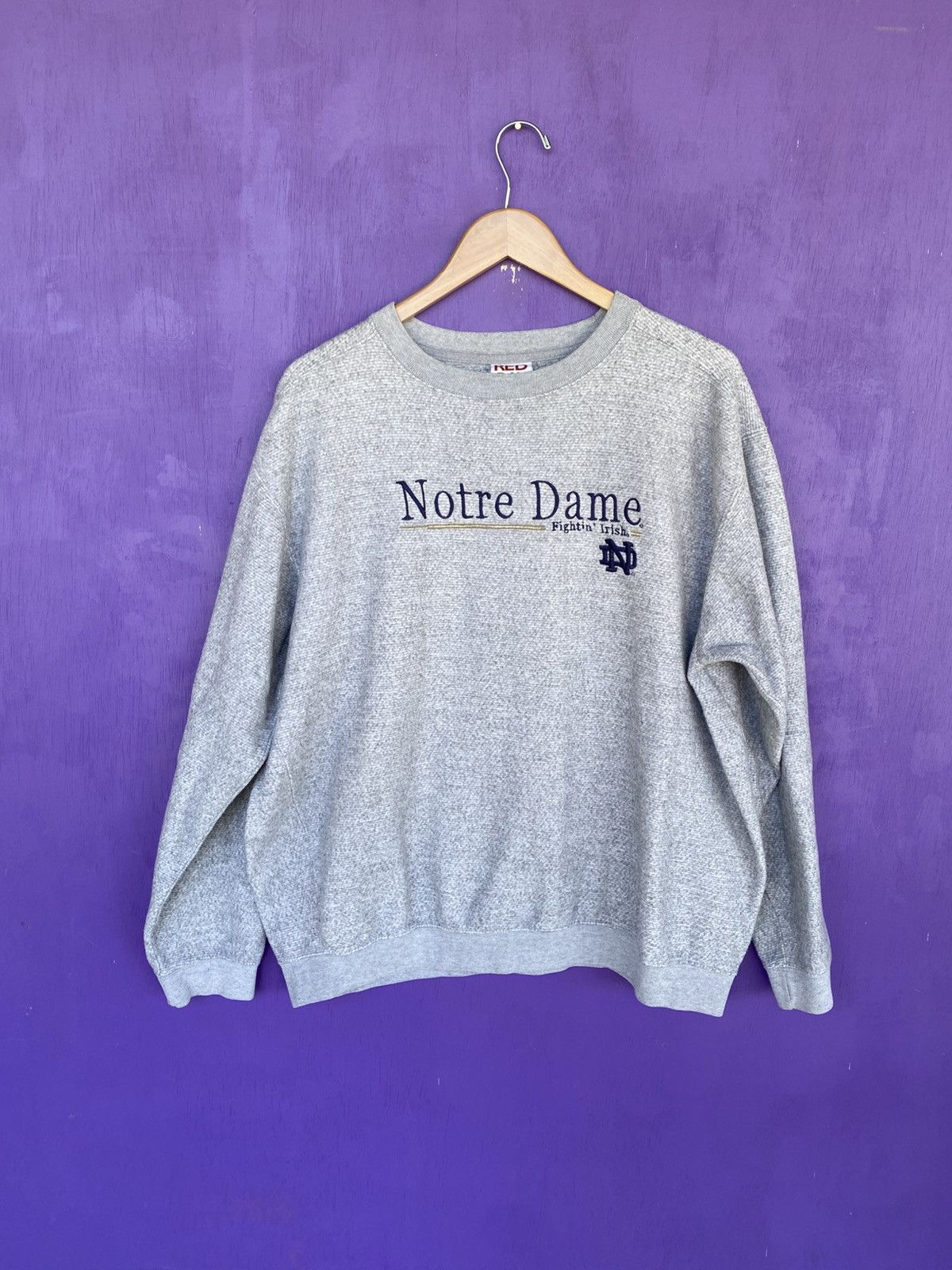 Other Vintage 00s Red oak Notre dame embroidered crewneck Size US L / EU 52-54 / 3 - 1 Thumbnail