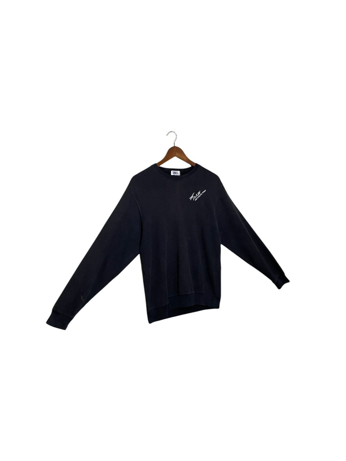 Asics ASICS embroidered small logo sweatshirt color black Size US M / EU 48-50 / 2 - 3 Thumbnail
