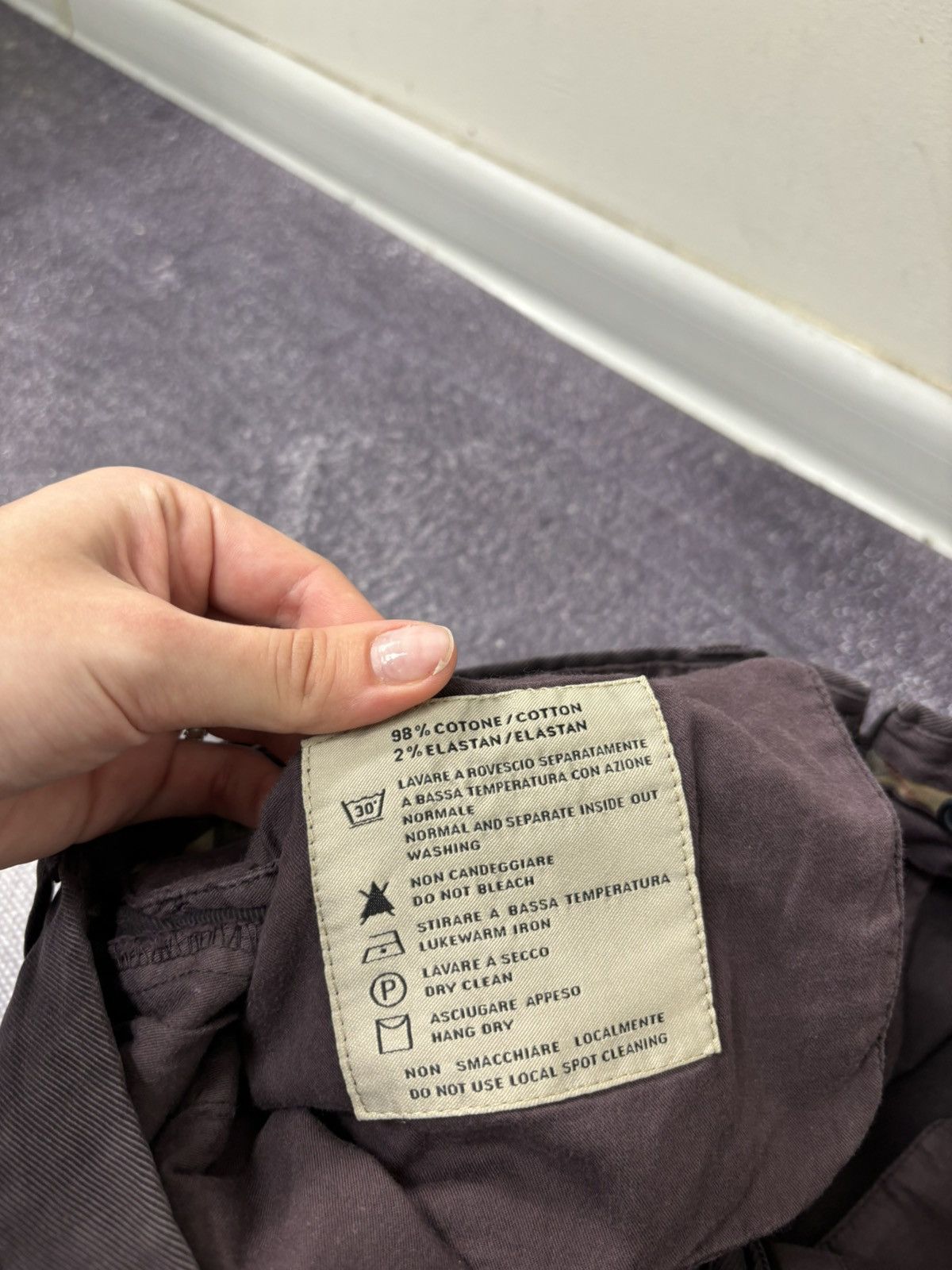 Burberry Burberry Men’s Burgundy Straight Fit Chino Pants Trousers Size US 36 / EU 52 - 10 Thumbnail
