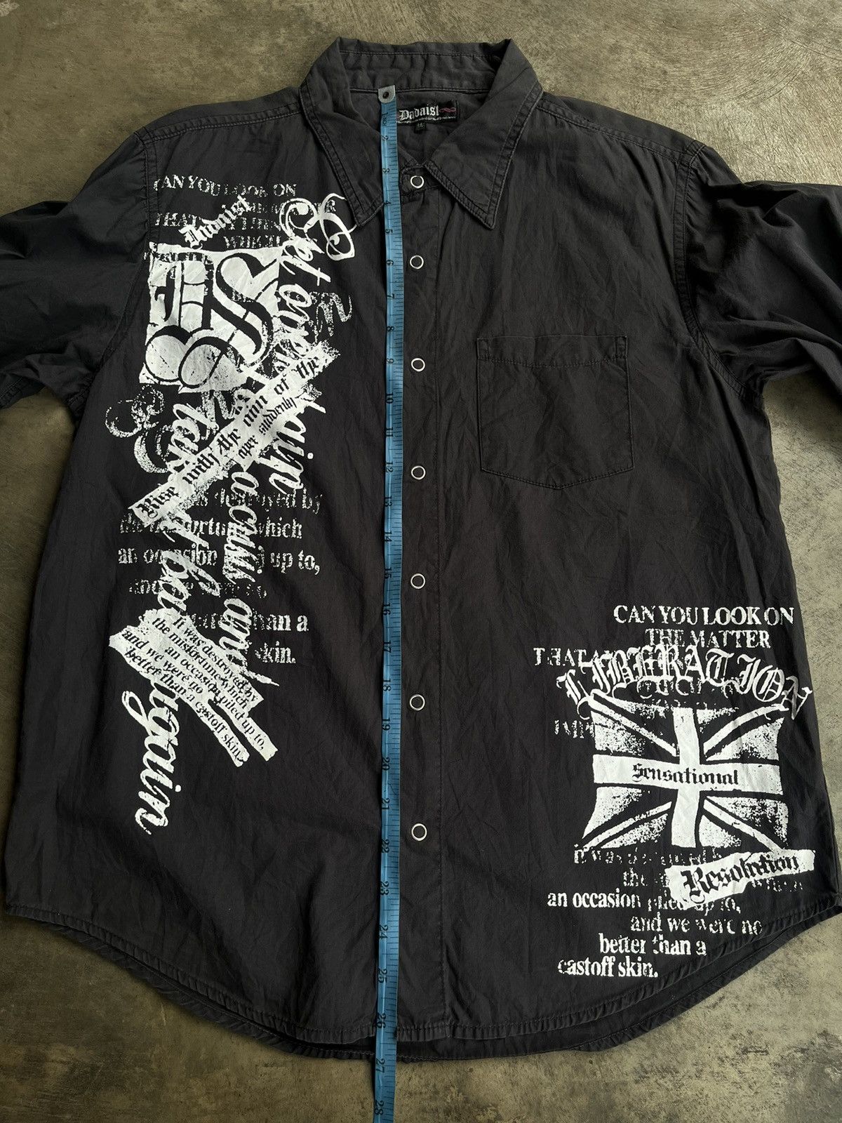 If Six Was Nine JAPANESE DADAIST POEM GOTHIC SEDITIONARIES PUNK STYLE SHIRTS Size US M / EU 48-50 / 2 - 11 Thumbnail