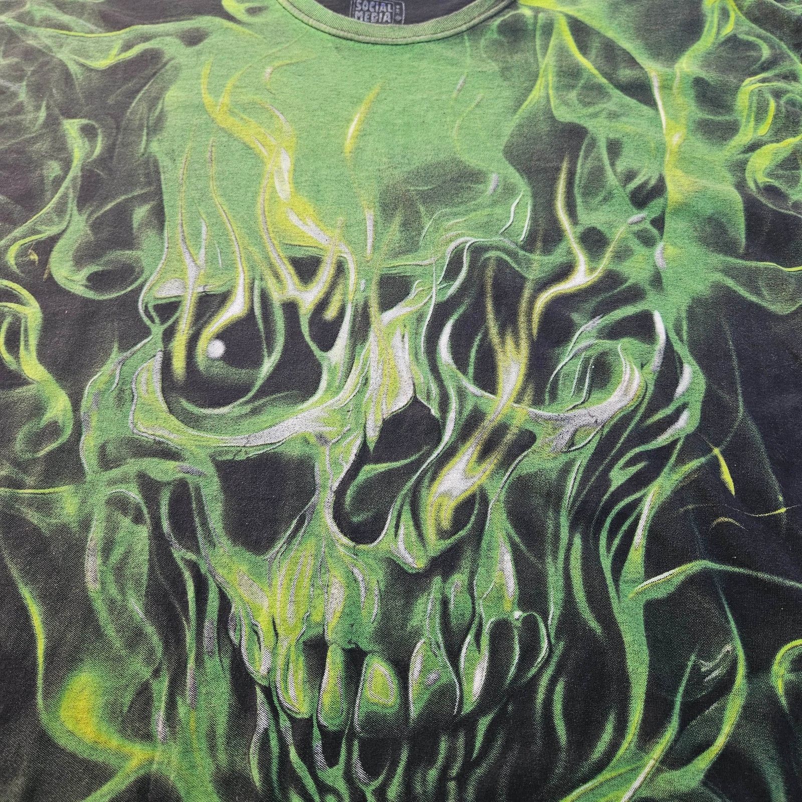 & Other Stories Y2K Skull on Fire AOP Men's XXL Size US XL / EU 56 / 4 - 2 Thumbnail