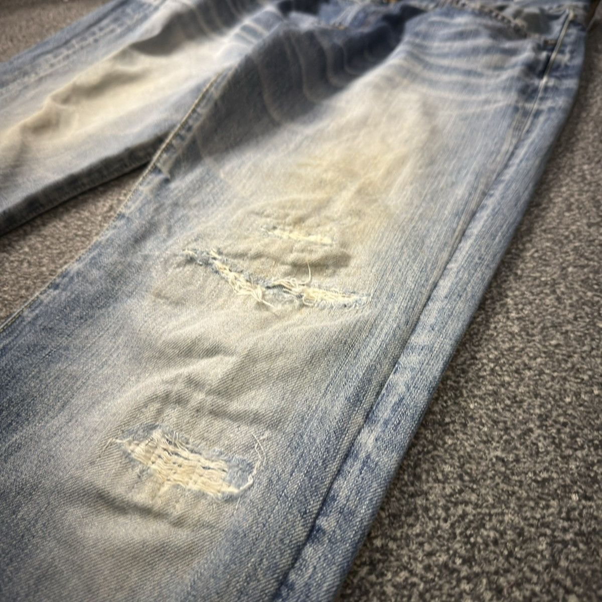 Undercover × Uniqlo 🔥🇯🇵 Archive Vintage 90s Uniqlo S002 UJ Distressed Denim Jeans Size US 34 / EU 50 - 5 Thumbnail
