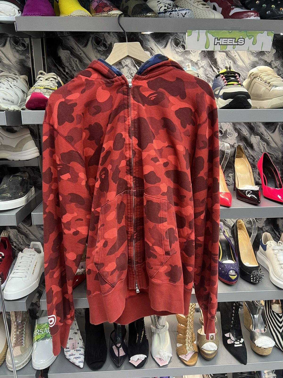 Bape Bape Ape Multicolor Shark Zip Up Size US XL / EU 56 / 4 - 1 Thumbnail