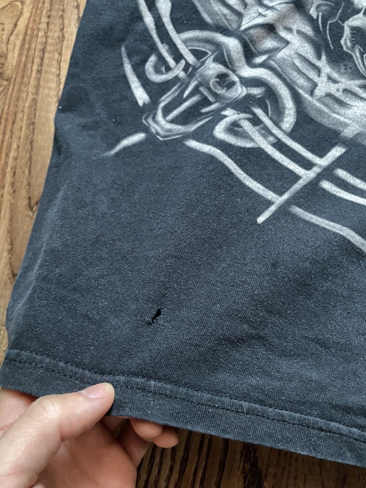 Liquid Blue Mens Vintage Liquid Blue T Shirt overprint skeleton skulls Size US XXL / EU 58 / 5 - 8 Thumbnail