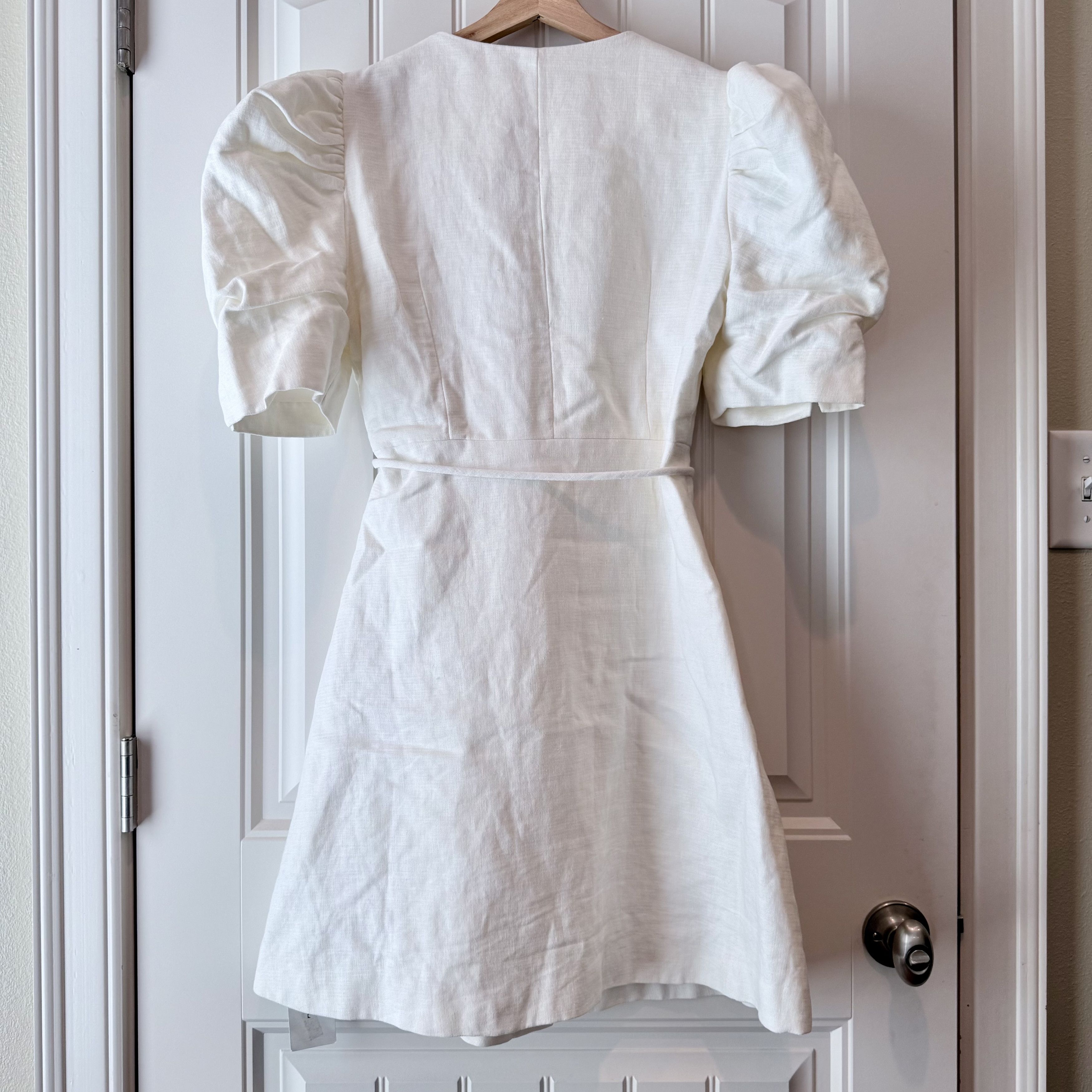 Other White Wrap Linen Dress Size S / US 4 / IT 40 - 2 Thumbnail