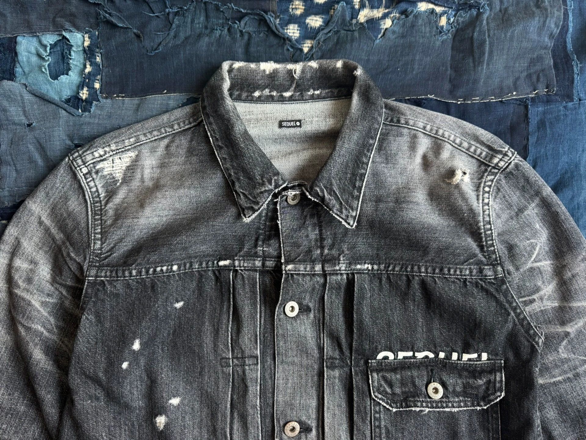 Fragment Design Fragment Sequels Denim Jacket Black M Washed Size US M / EU 48-50 / 2 - 4 Thumbnail