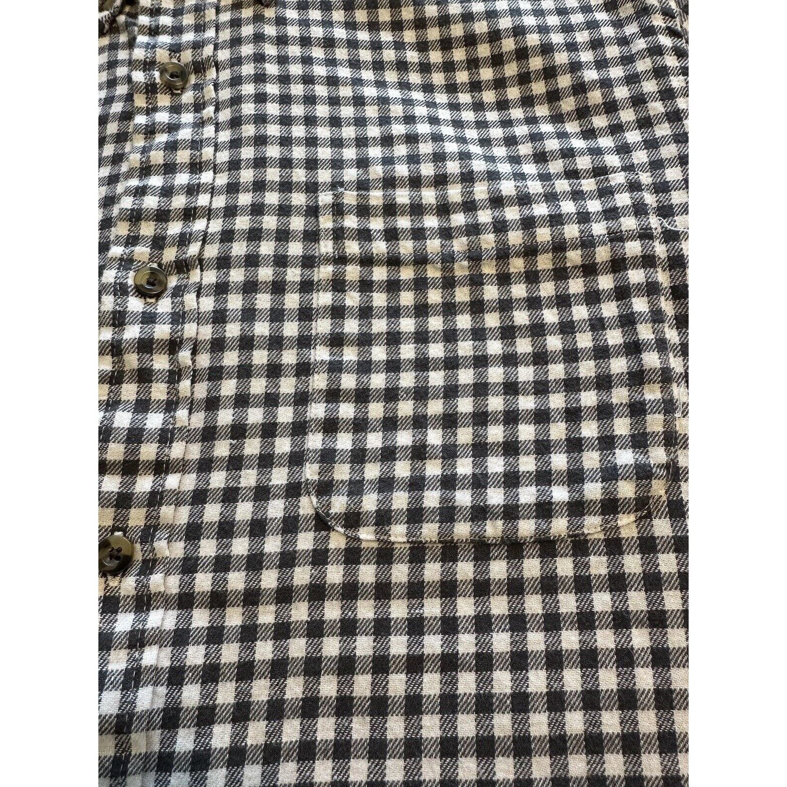 Saddlebred Saddlebred Button Flannel Shirt Black/White Check Medium Size US M / EU 48-50 / 2 - 3 Thumbnail