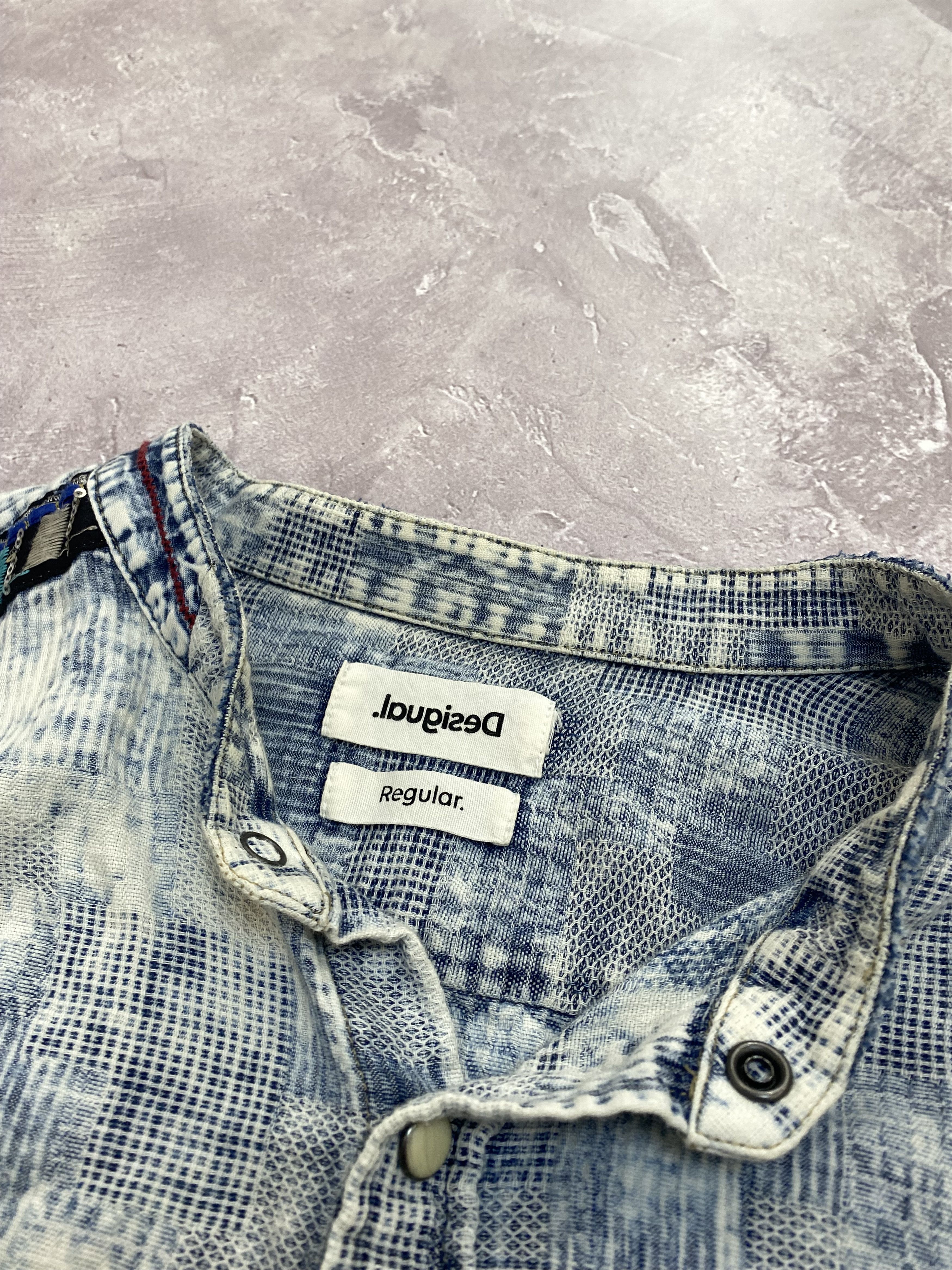 Desigual × Japanese Brand × Vintage Y2K Vintage Desigual Punk Style Longsleeve Shirt Size US M / EU 48-50 / 2 - 3 Thumbnail