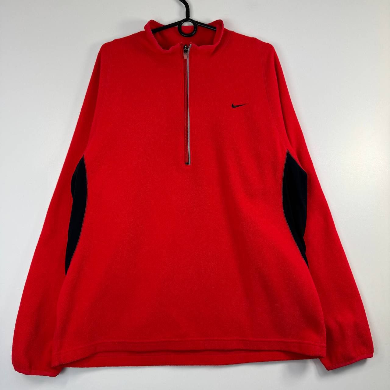 Nike Vintage Nike Therma-FIT Quarter Zip Fleece Pullover Red XL Size US XL / EU 56 / 4 - 1 Thumbnail