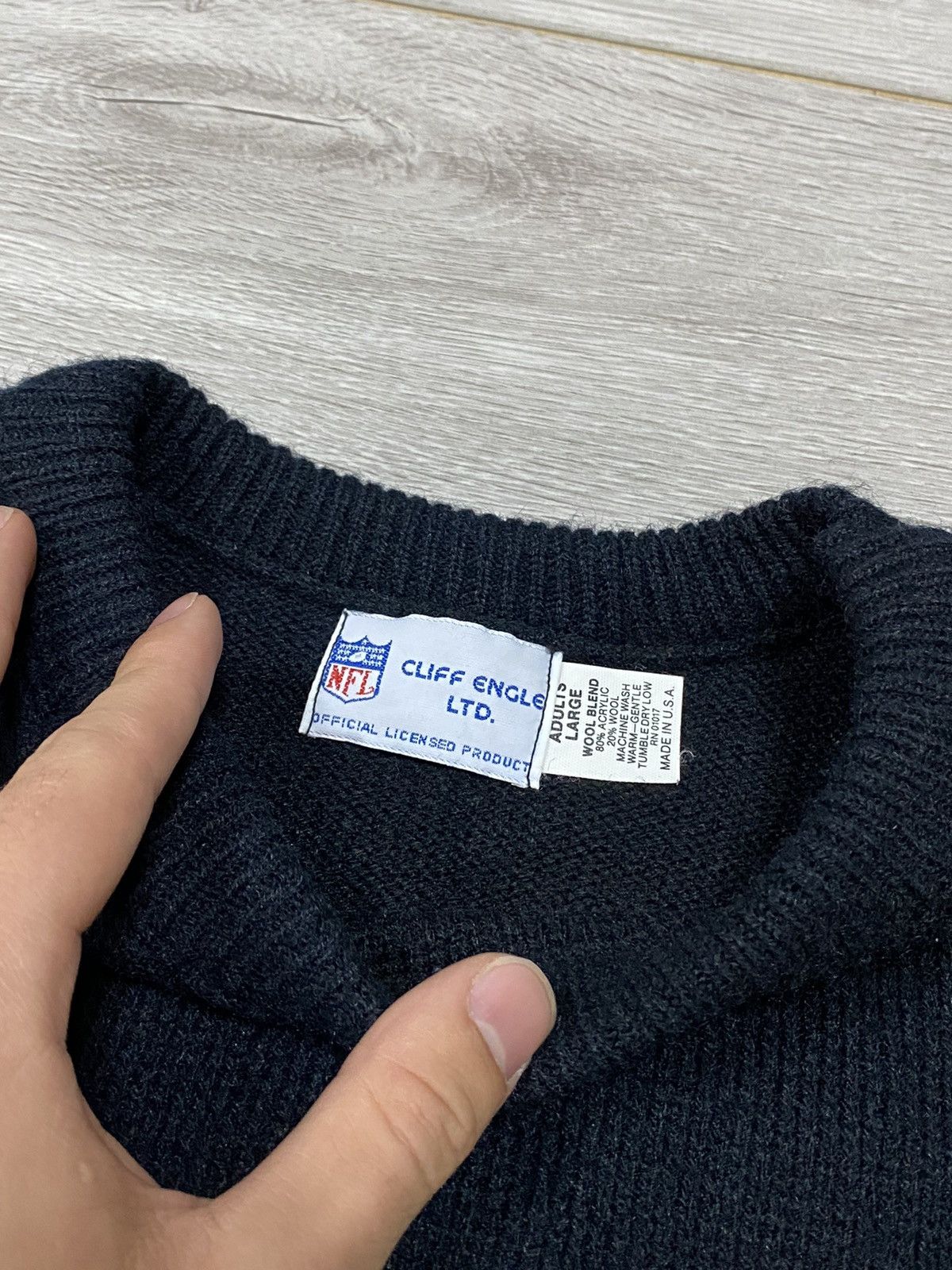 NFL VINTAGE Cliff Engle 80s LAS VEGAS RAIDERS Sweater Size US M / EU 48-50 / 2 - 3 Thumbnail