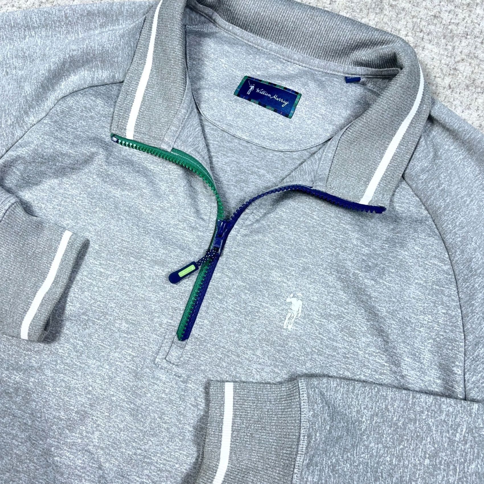 Puma William Murray Sweater Gray XL Quarter 1/4 Zip Pullover Tech Performance Men Size US XL / EU 56 / 4 - 3 Thumbnail