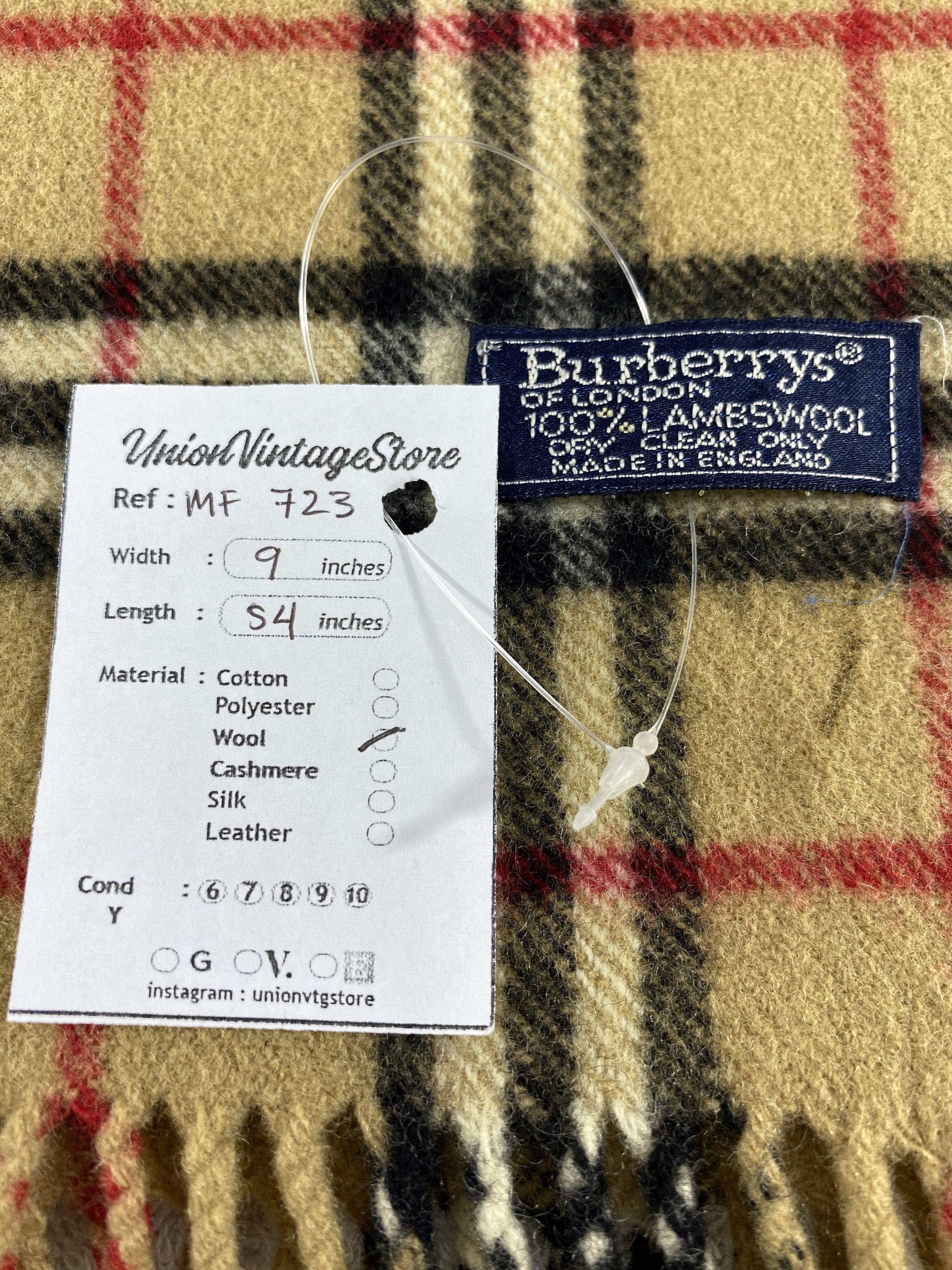 Burberry Vintage Burberry Scarf/Muffler/Neckwear MF723 Size ONE SIZE - 4 Thumbnail