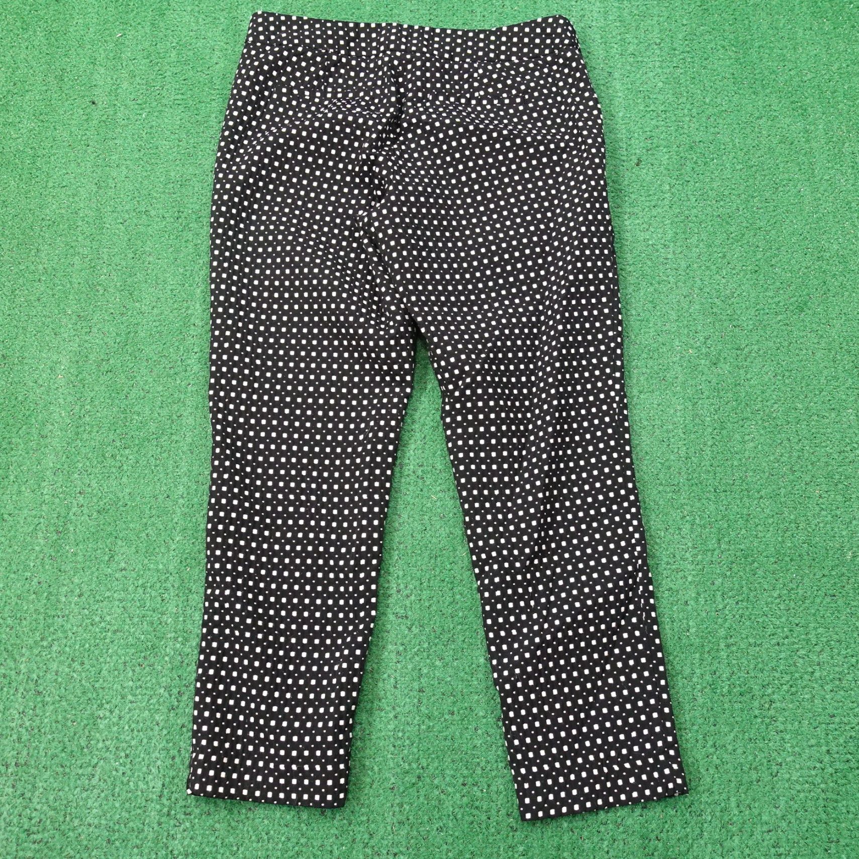 Banana Republic BANANA REPUBLIC Hampton Fit Geometric Chino Pants Womens Size 6 Black Size 28" / US 6 / IT 42 - 4 Thumbnail