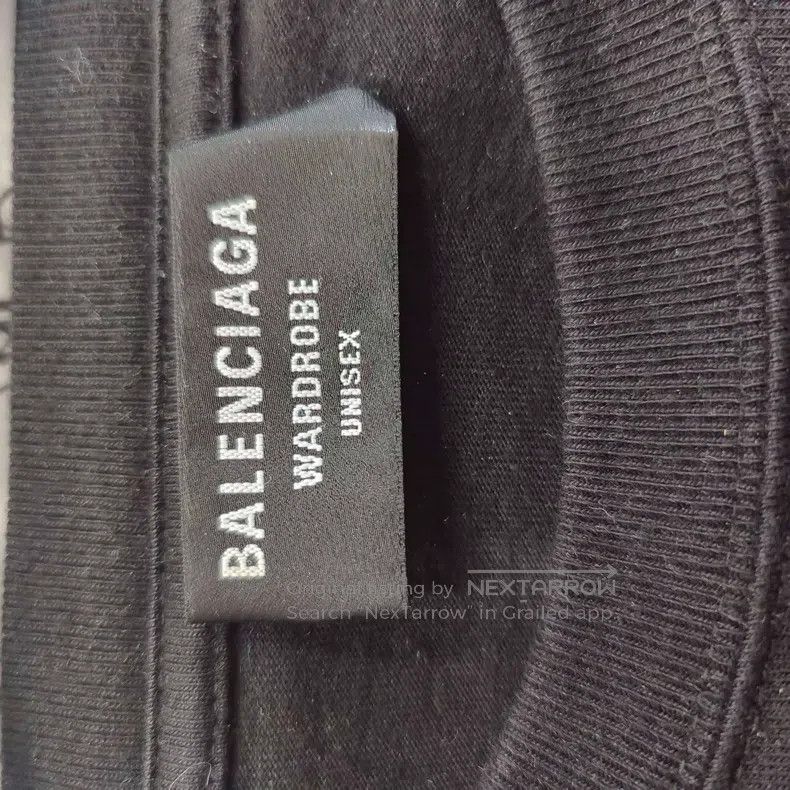 Balenciaga Balenciaga Arrow Embroidered Black Short Sleeve, Size L Size US L / EU 52-54 / 3 - 3 Thumbnail