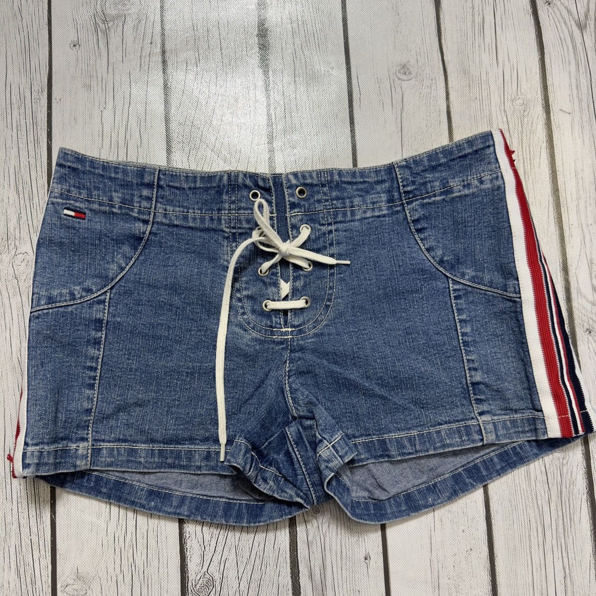 Tommy Hilfiger × Tommy Jeans × Vintage Vintage Tommy Jeans micro shorts Size 30" / US 8 / IT 44 - 3 Thumbnail