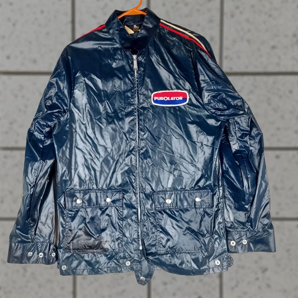 Vintage VINTAGE Spatz Purolator Racing Nylon Jacket Navy Zip Snap Men S Blue 2000s Windbreaker Regular Size S Size US S / EU 44-46 / 1 - 1 Thumbnail