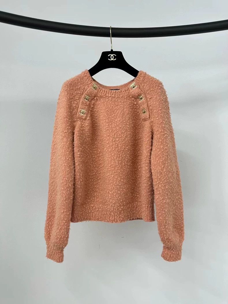 Chanel Chanel Orange schoolbag button sweater Size XS / US 0-2 / IT 36-38 - 1 Thumbnail