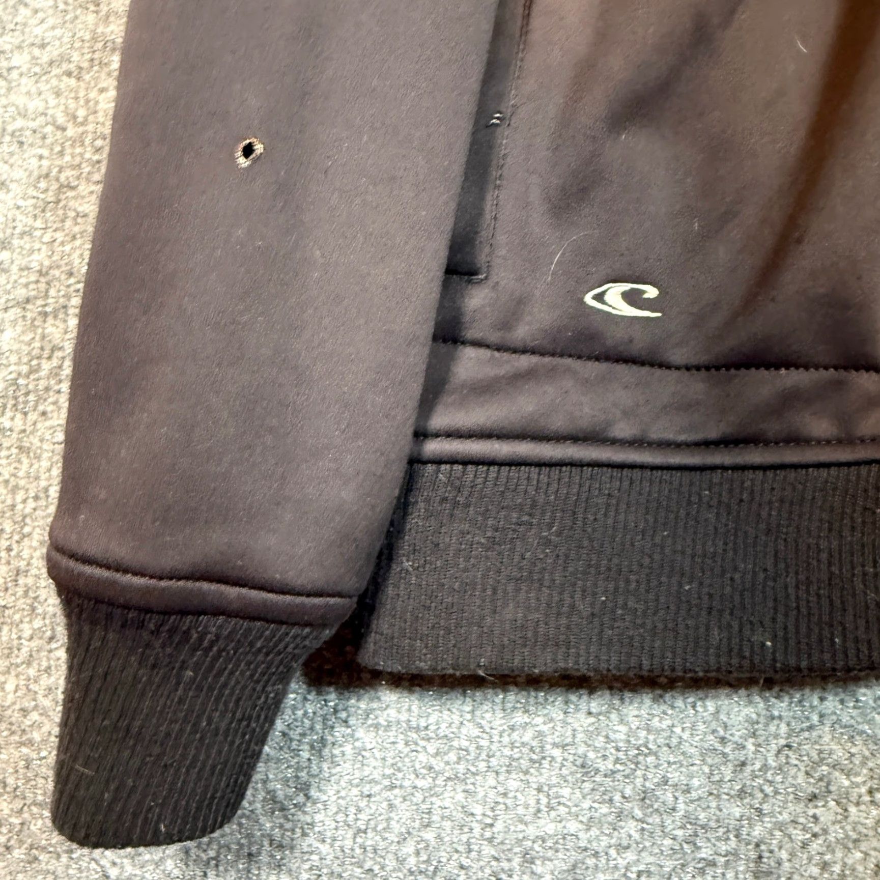 O'Neill VINTAGE O'Neill Hoodie Mens Large Black Gray Y2K Zip Logo Surf Skate Full Zip Pockets Hooded Size US L / EU 52-54 / 3 - 7 Thumbnail