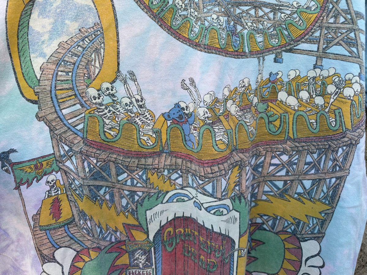 Grateful Dead × Vintage 1993 Vintage The Greatful Dead Roller Coaster T-shirt Size US XL / EU 56 / 4 - 8 Thumbnail