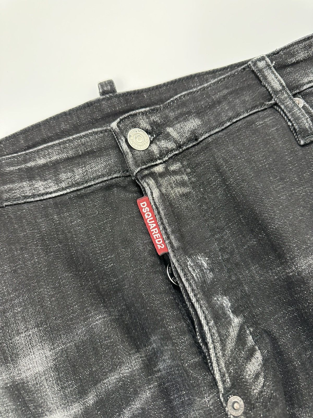 Dsquared2 Dsquared2 Black Denim Jeans Distressed Fit 54 Size IT Size US 35 - 7 Thumbnail
