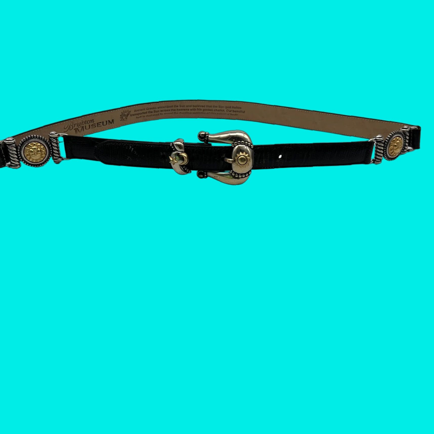 VINTAGE 1990s Brighton Belt Glam Greek Leather Women S 30 