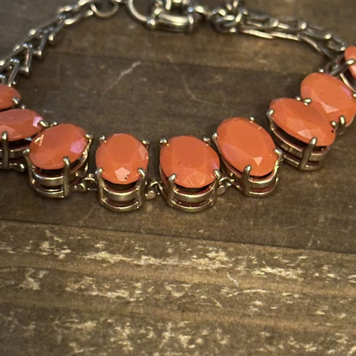 J.Crew J.Crew gold tone orange stone link bracelet Size ONE SIZE - 5 Thumbnail