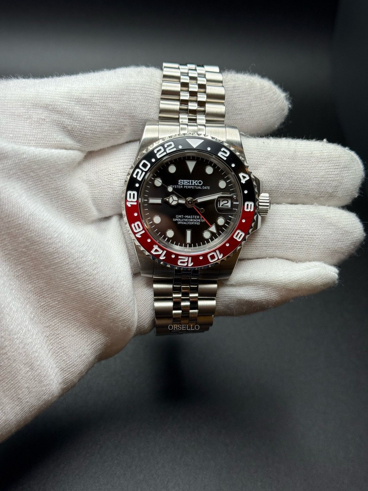 Seiko seiko mod watch gmt coke Size ONE SIZE - 3 Thumbnail
