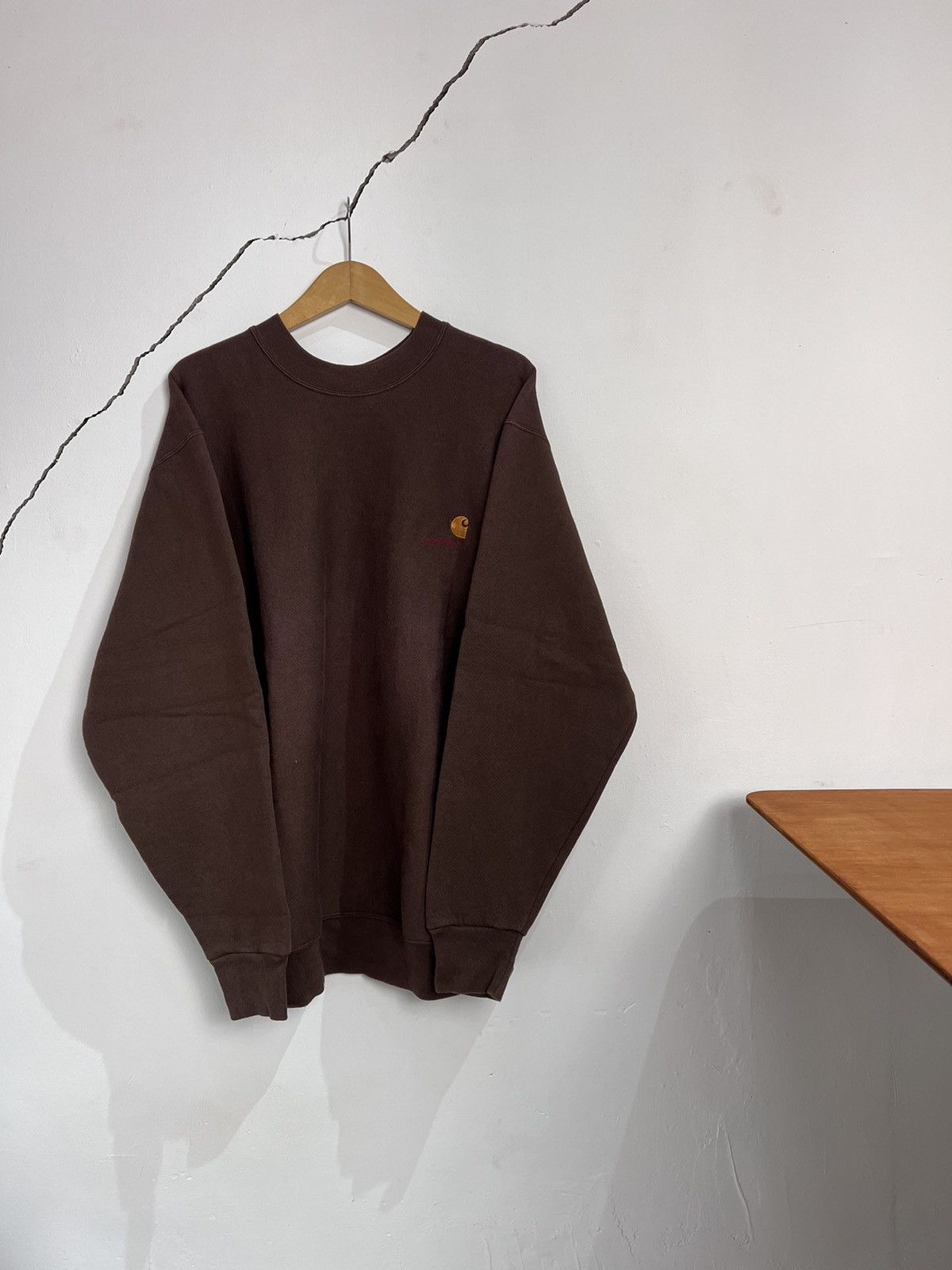 Carhartt 1980s Carhartt Brown Sweatshirt 80s Vintage Oakley Stussy Size US XL / EU 56 / 4 - 2 Thumbnail
