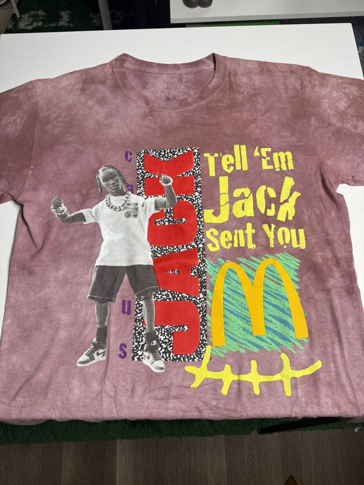 Travis Scott Travis Scott x McDonalds Jack Tee "Tie-Dye" [L] PREOWNED Size US L / EU 52-54 / 3 - 3 Thumbnail