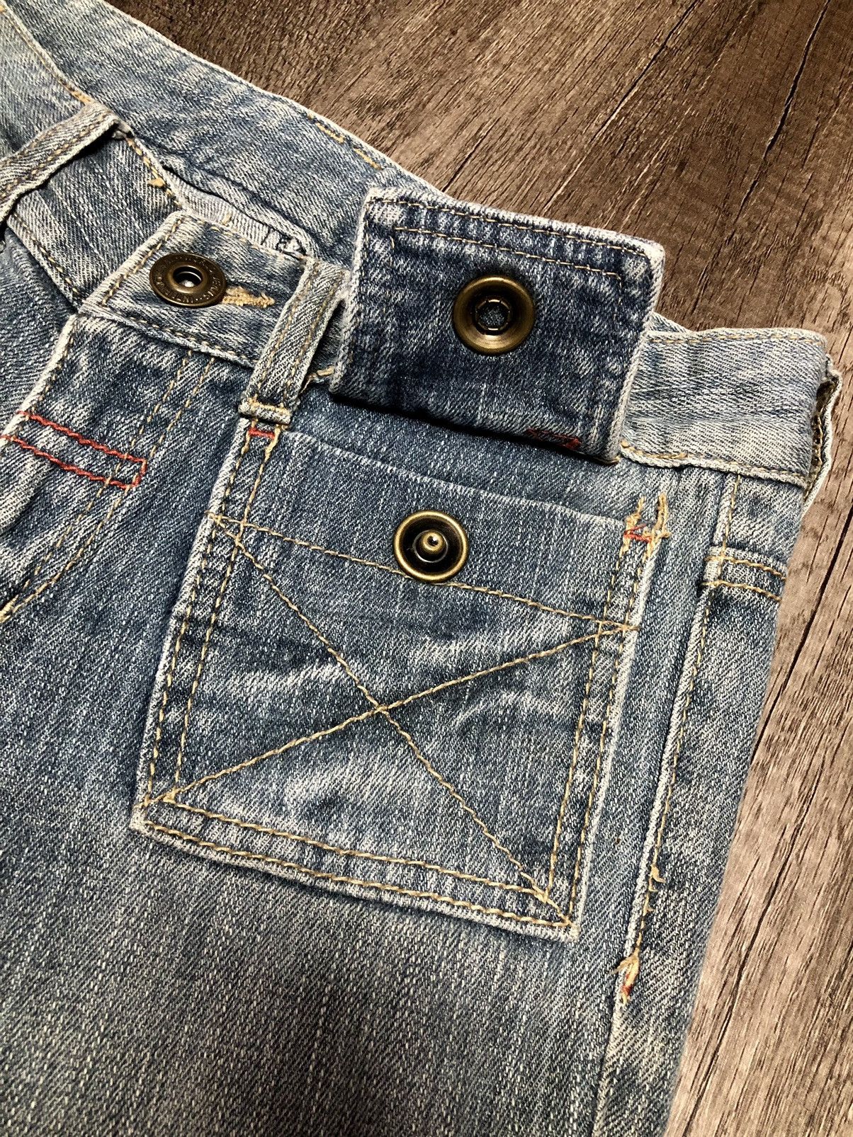 Japanese Brand × Vintage Japanese Brand Denim Bush Pant Design Size 28" / US 6 / IT 42 - 19 Thumbnail
