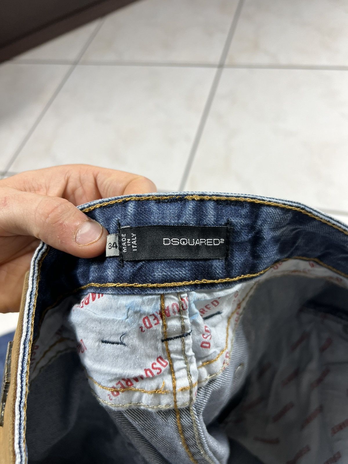 Dsquared2 Vintage 90s Dsquared2 distressed denim ripped jeans pants Size US 34 / EU 50 - 18 Thumbnail