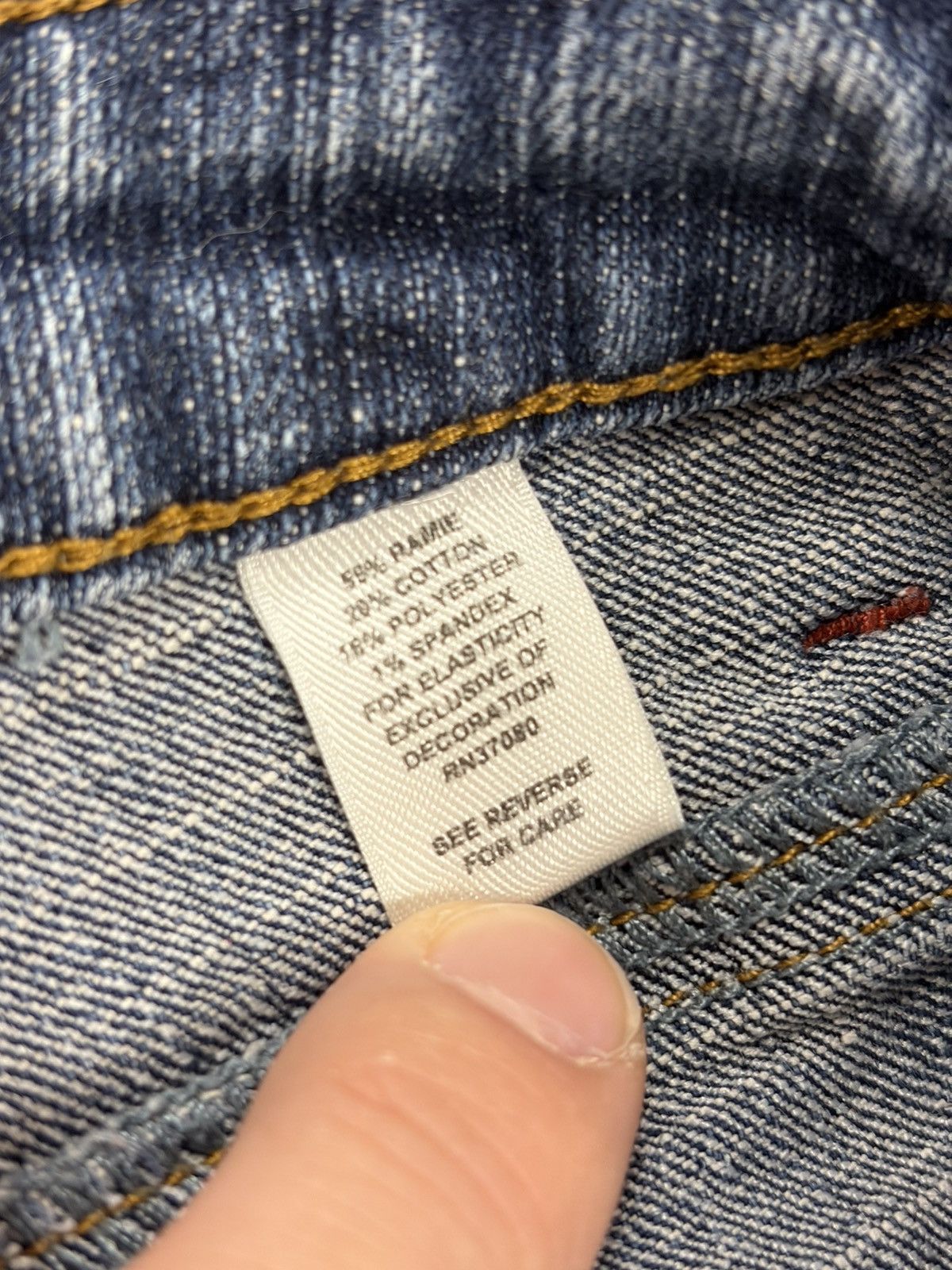 Other Cato Girls Jeans Denim Long Raw Hem Butterfly Studded Size 38" / US 16 / IT 52 - 9 Thumbnail