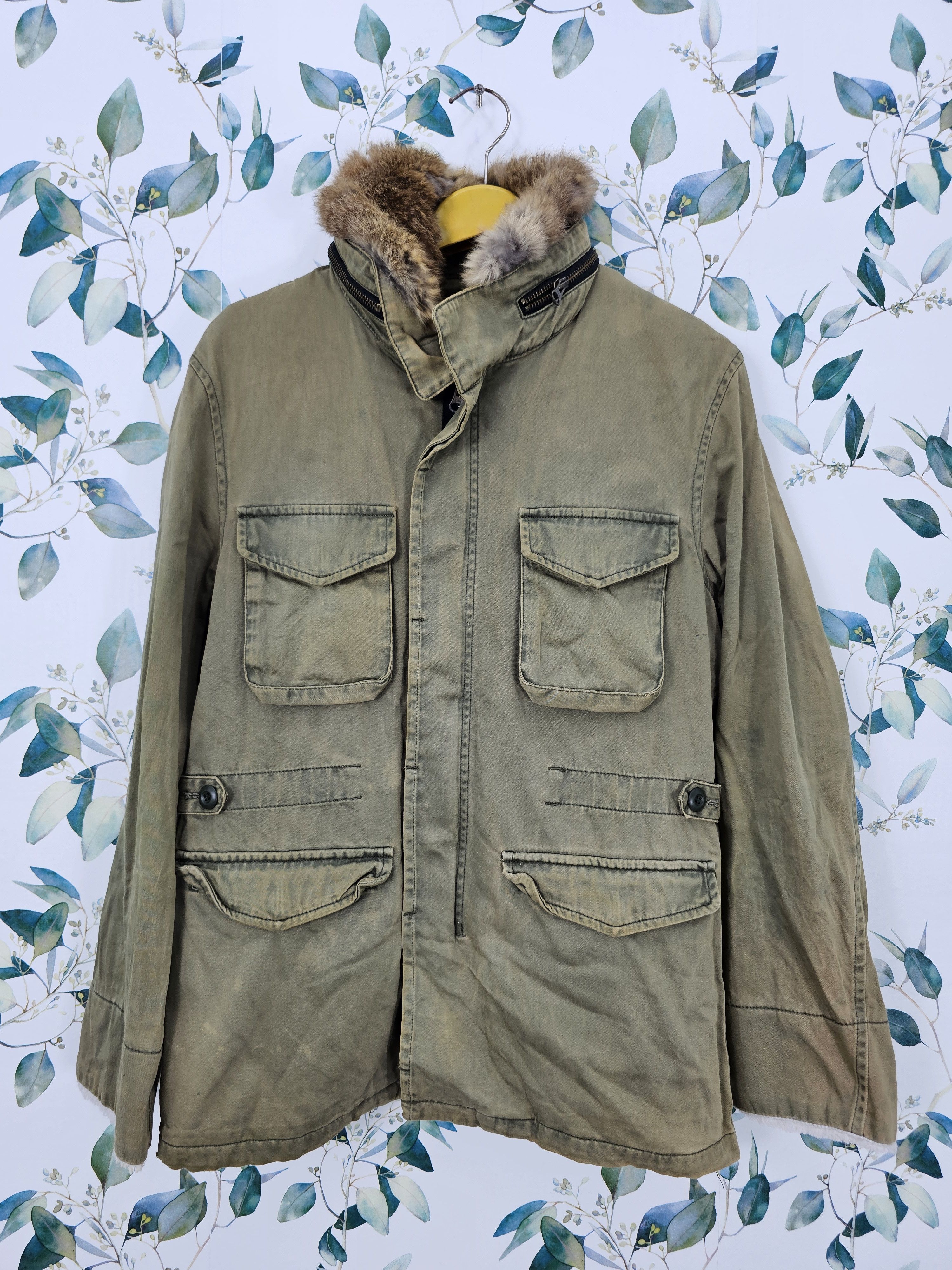 PPFM PPFM Punk Bondage Military Faded Parka Jacket J0131 Size US L / EU 52-54 / 3 - 1 Thumbnail