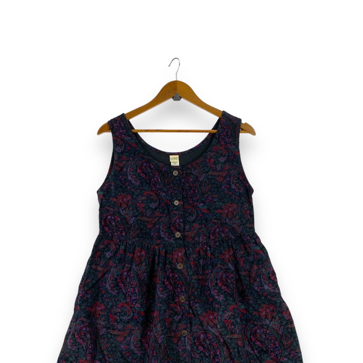 L.L. Bean Vintage L.L. BEAN Made In USA Corduroy Paisley Floral Women Size S / US 4 / IT 40 - 2 Thumbnail