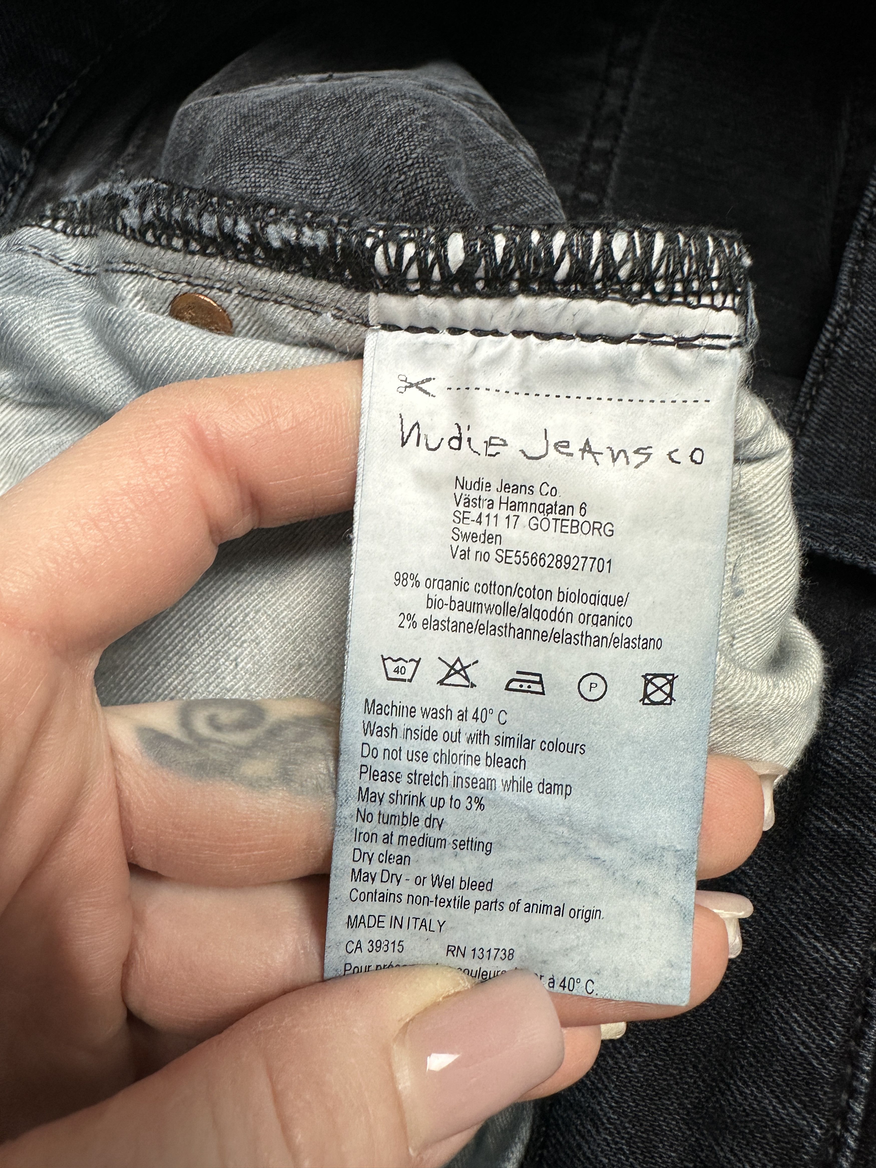 Nudie Jeans Nudie Jeans Tight Long John Mens Denim Pants Size US 36 / EU 52 - 12 Thumbnail