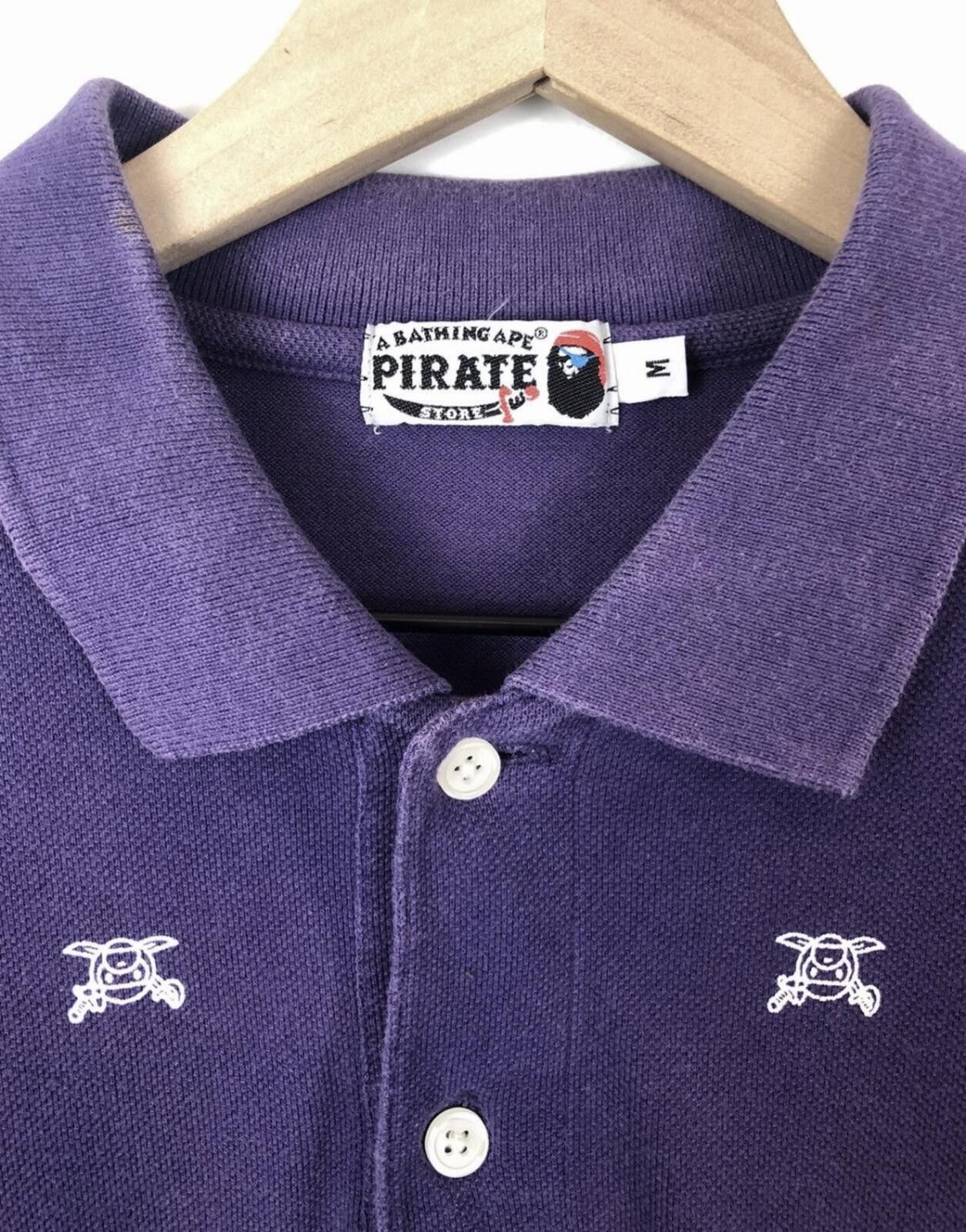 Bape BAPE x Baby Milo Pirate Store Purple Polo Medium Bathing Ape Size US M / EU 48-50 / 2 - 3 Thumbnail