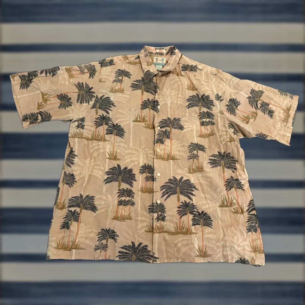 Reyn Spooner VINTAGE? Reyn Spooner Regency Cotton Lawn Short Sleeve Hawaiian Shirt Palm Trees Mens XL Size US XL / EU 56 / 4 - 1 Thumbnail