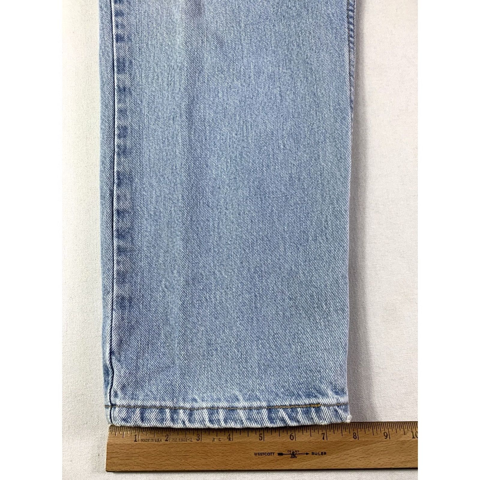 Levi's VTG Levi's 550 Jeans Mens 36x30 Blue Relaxed Fit 90s Made In USA Denim Flex 5-Pocket Classic Vintage USA Mens jeans Size US 36 / EU 52 - 4 Thumbnail